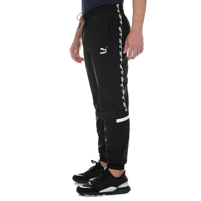puma tracksuit bottoms black